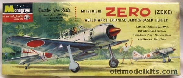 Monogram 1/48 Mitsubishi Zero (Zeke), PA73-98 plastic model kit